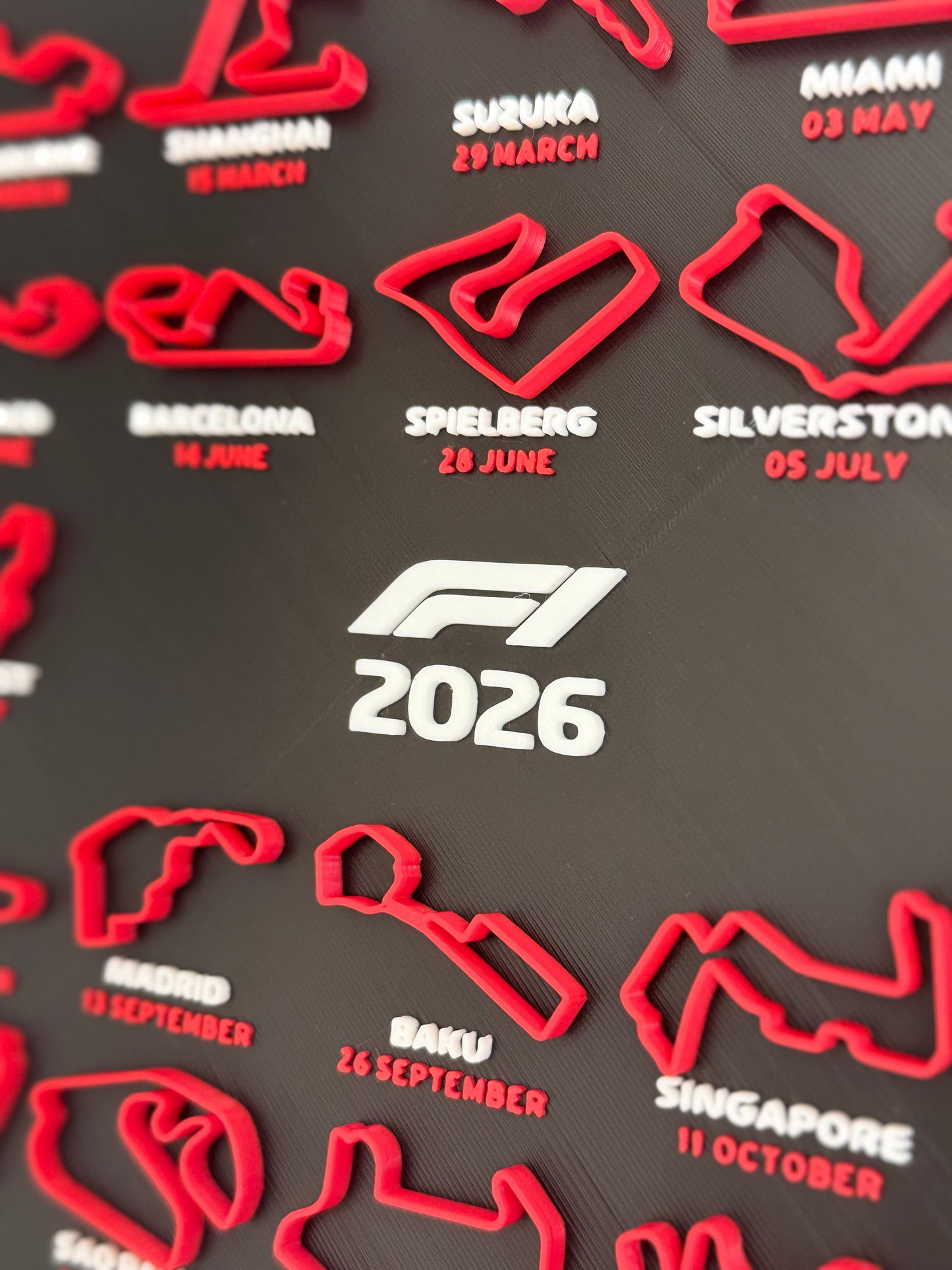 Calendario F1 2026 - Display Coleccionable