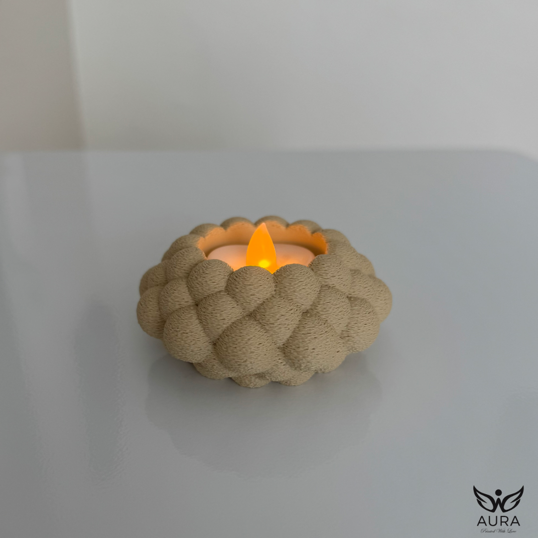 Portavelas en forma de burbujas