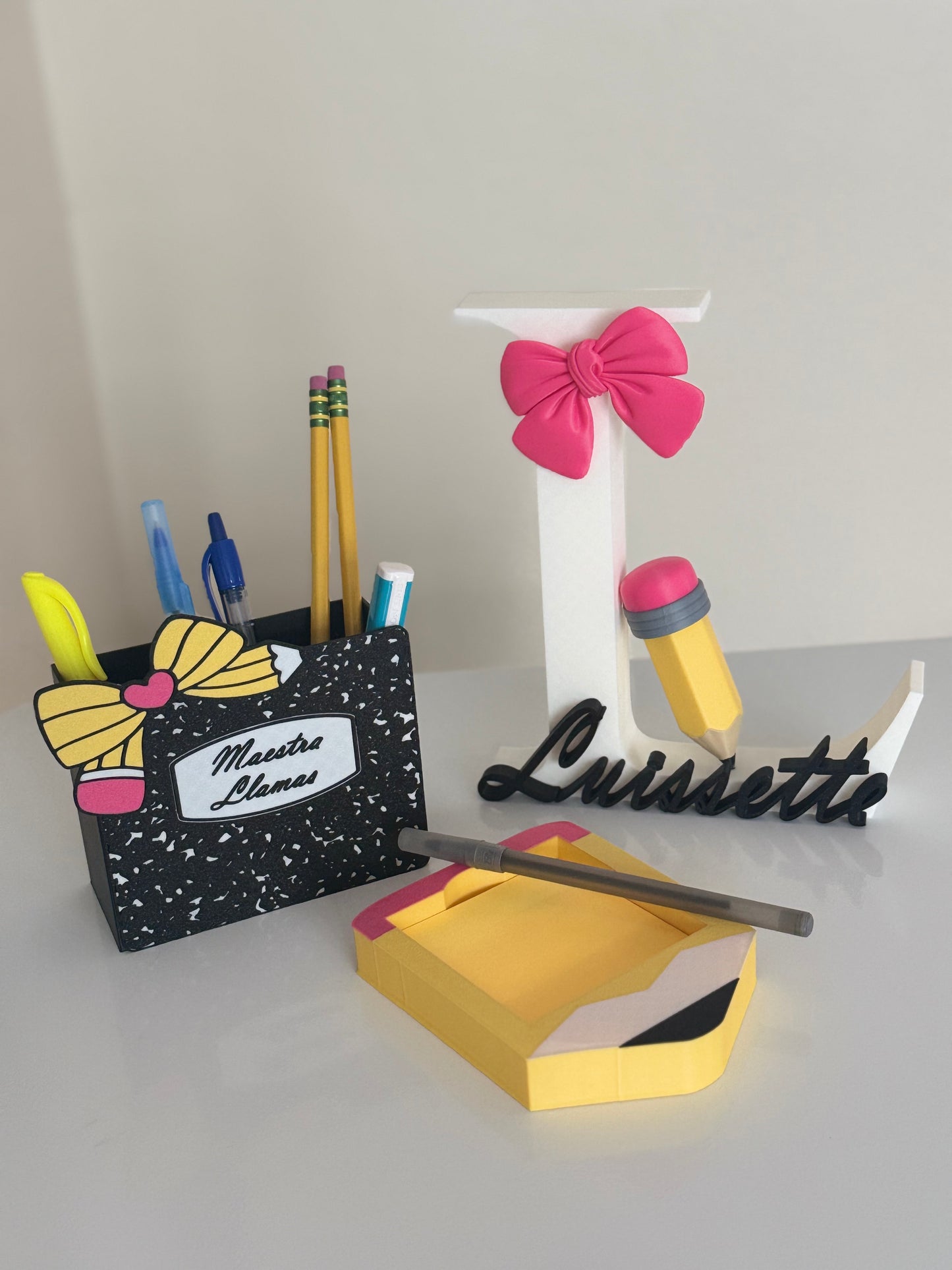 Pencil Holder Personalizado Para Maestros