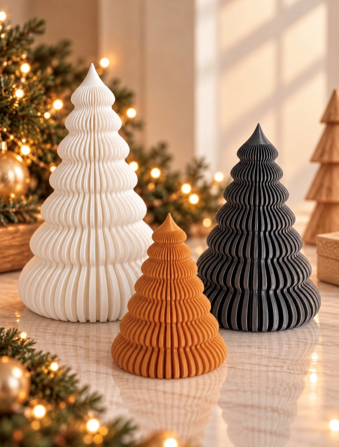 Set de 3 Arbolitos Navideños | Decoración Moderna