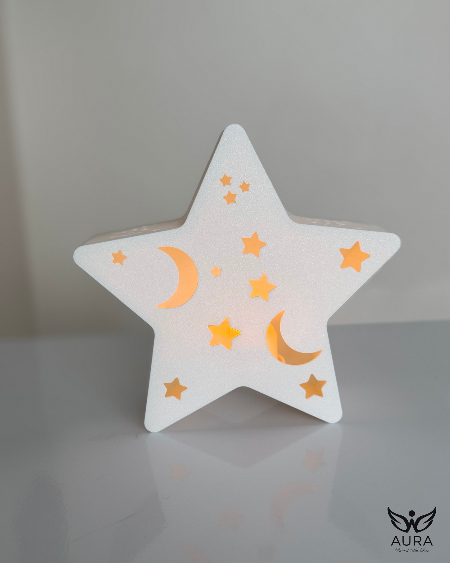 Portavelas de lunas y estrellas