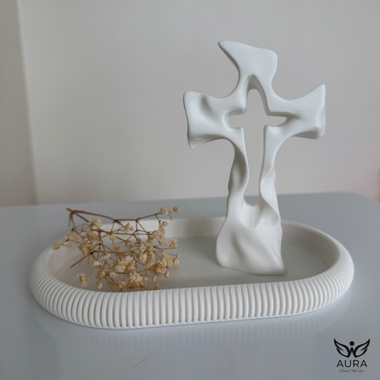 Cruz Silenciosa - Escultura Contemporánea