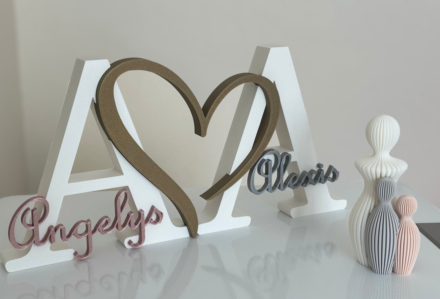 Iniciales Personalizadas para Parejas • Decoración y Regalo Especial