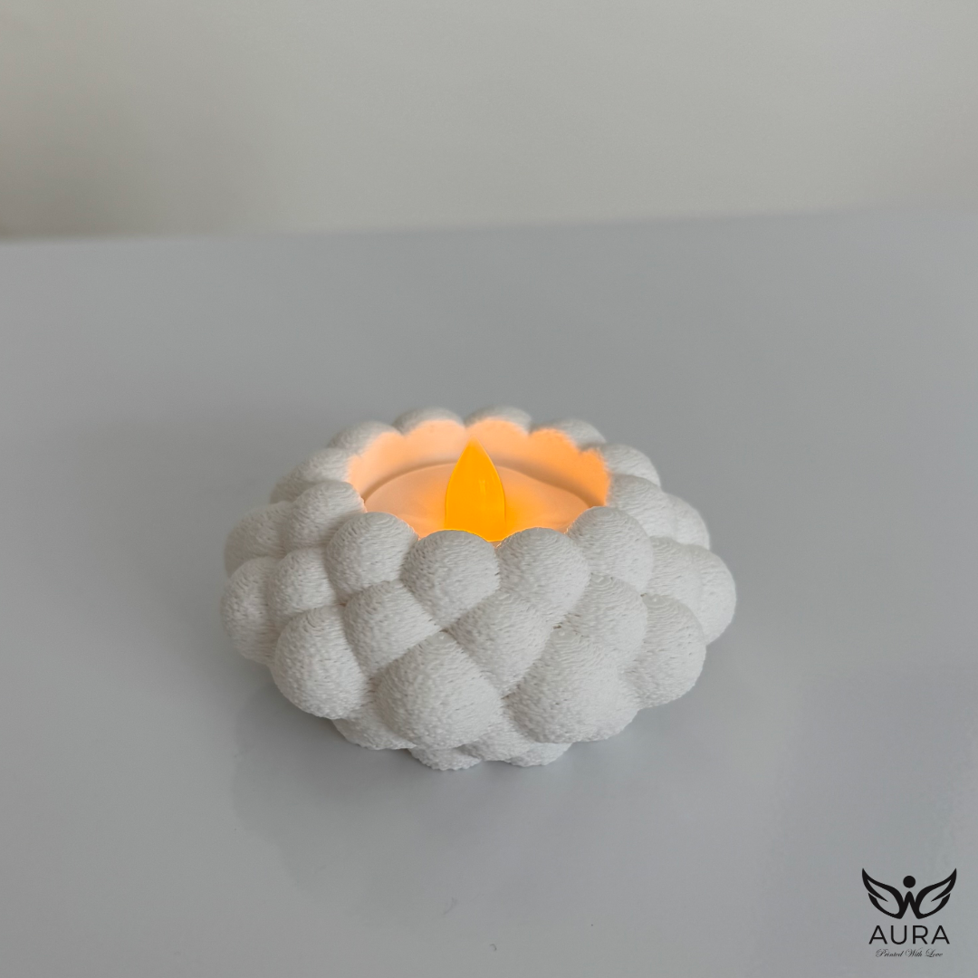 Portavelas en forma de burbujas