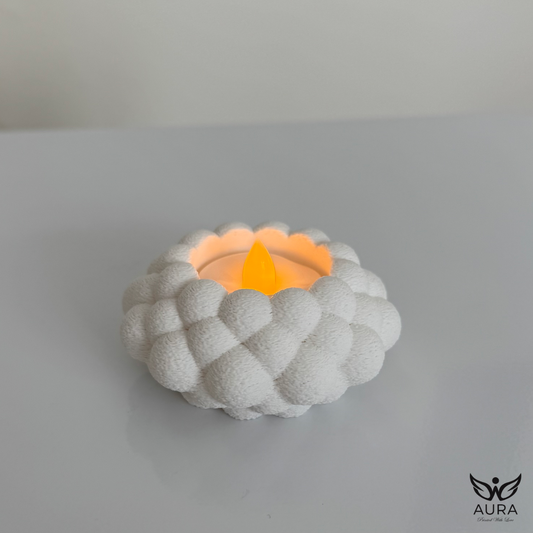 Portavelas en forma de burbujas