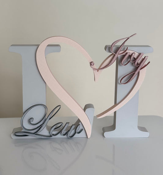 Iniciales Personalizadas para Parejas • Decoración y Regalo Especial