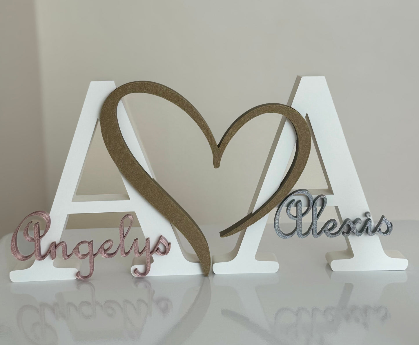 Iniciales Personalizadas para Parejas • Decoración y Regalo Especial