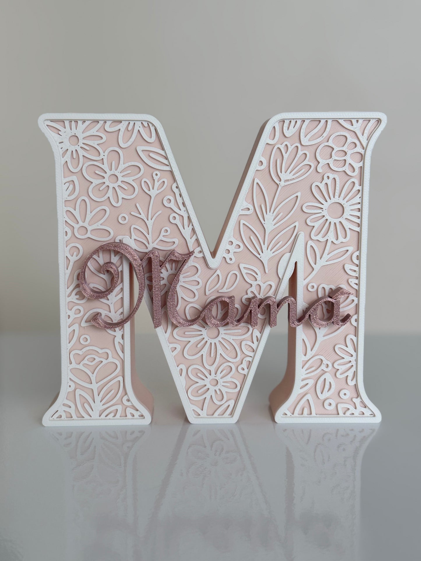 Letra M - Edición Floral “Mamá”