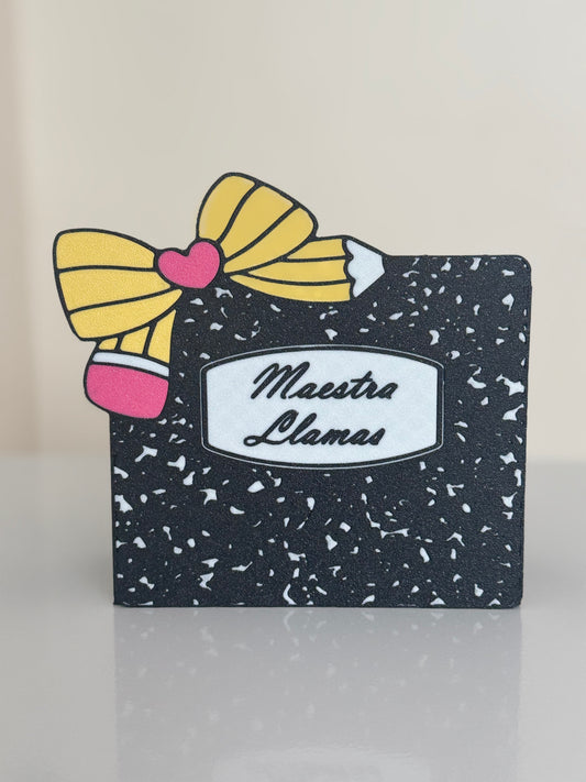 Pencil Holder Personalizado Para Maestros