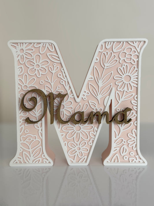 Letra M - Edición Floral “Mamá”