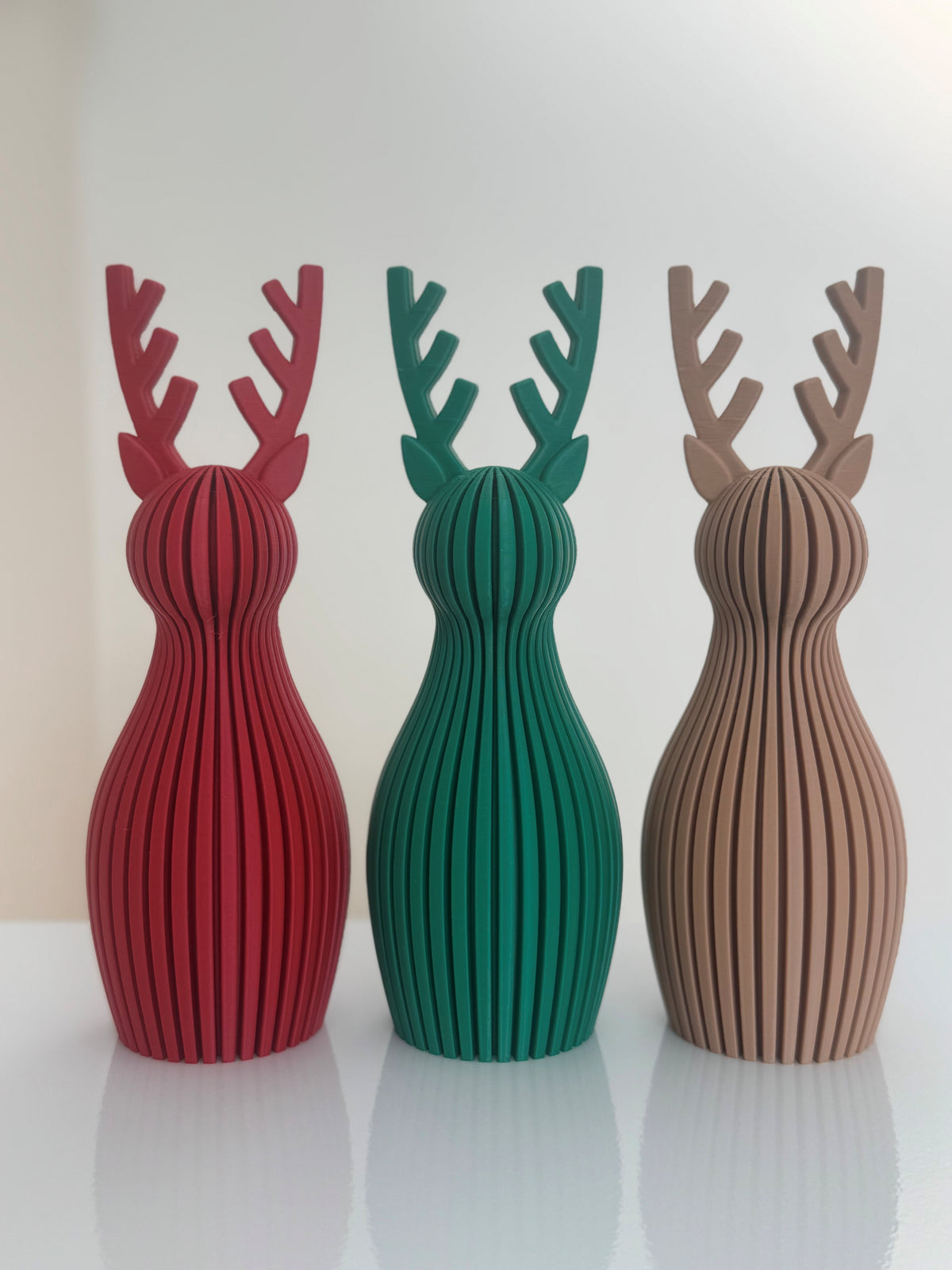 Set de 3 Venados Navideños | Decoración Moderna