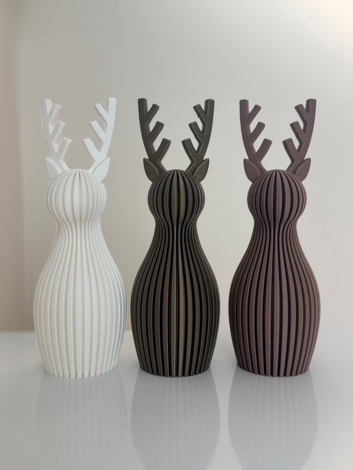 Set de 3 Venados Navideños | Decoración Moderna