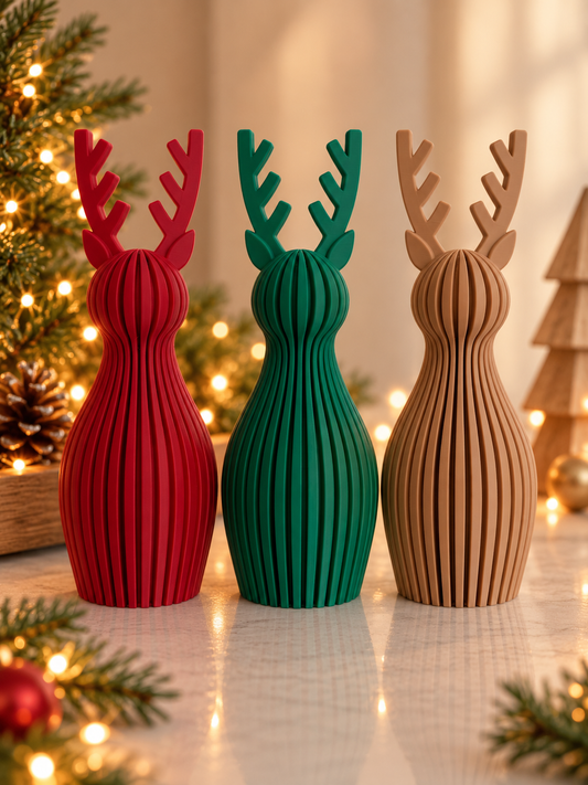 Set de 3 Venados Navideños | Decoración Moderna