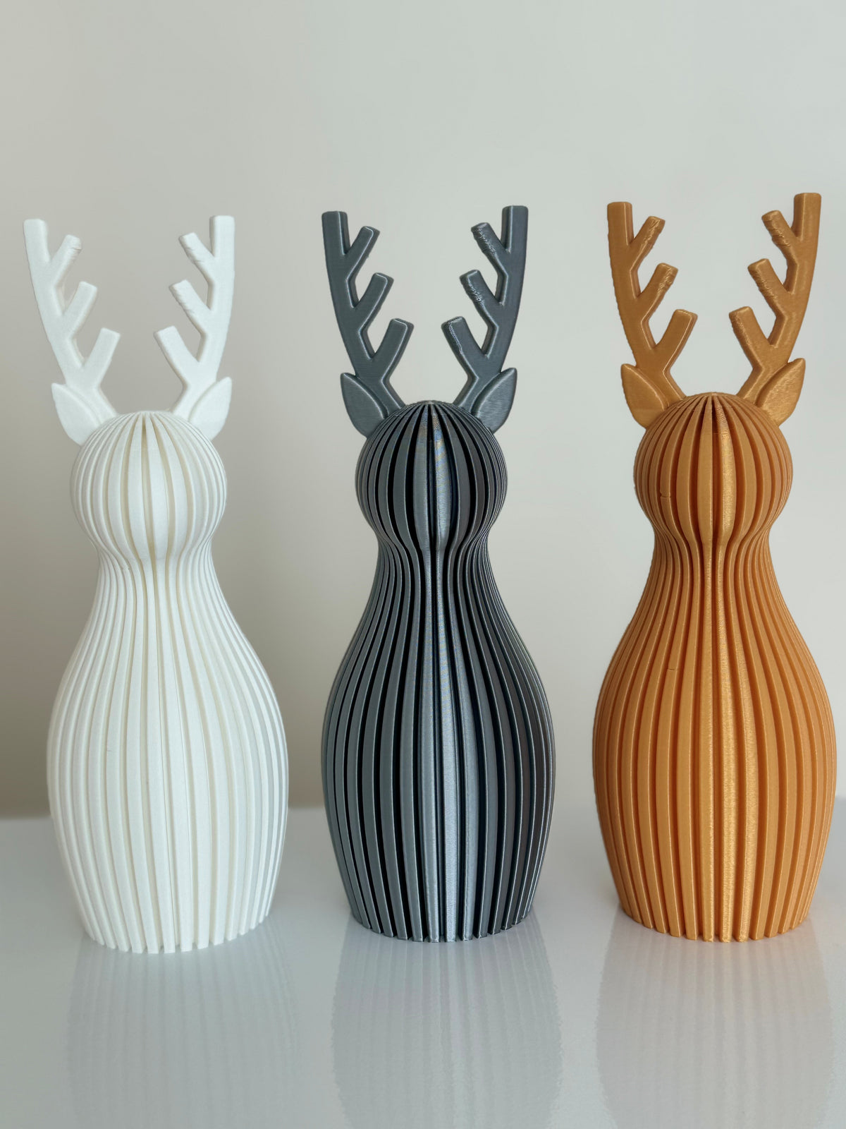 Set de 3 Venados Navideños | Decoración Moderna